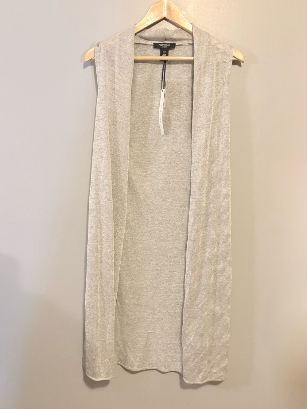 White House Black Market Sleeveless Duster